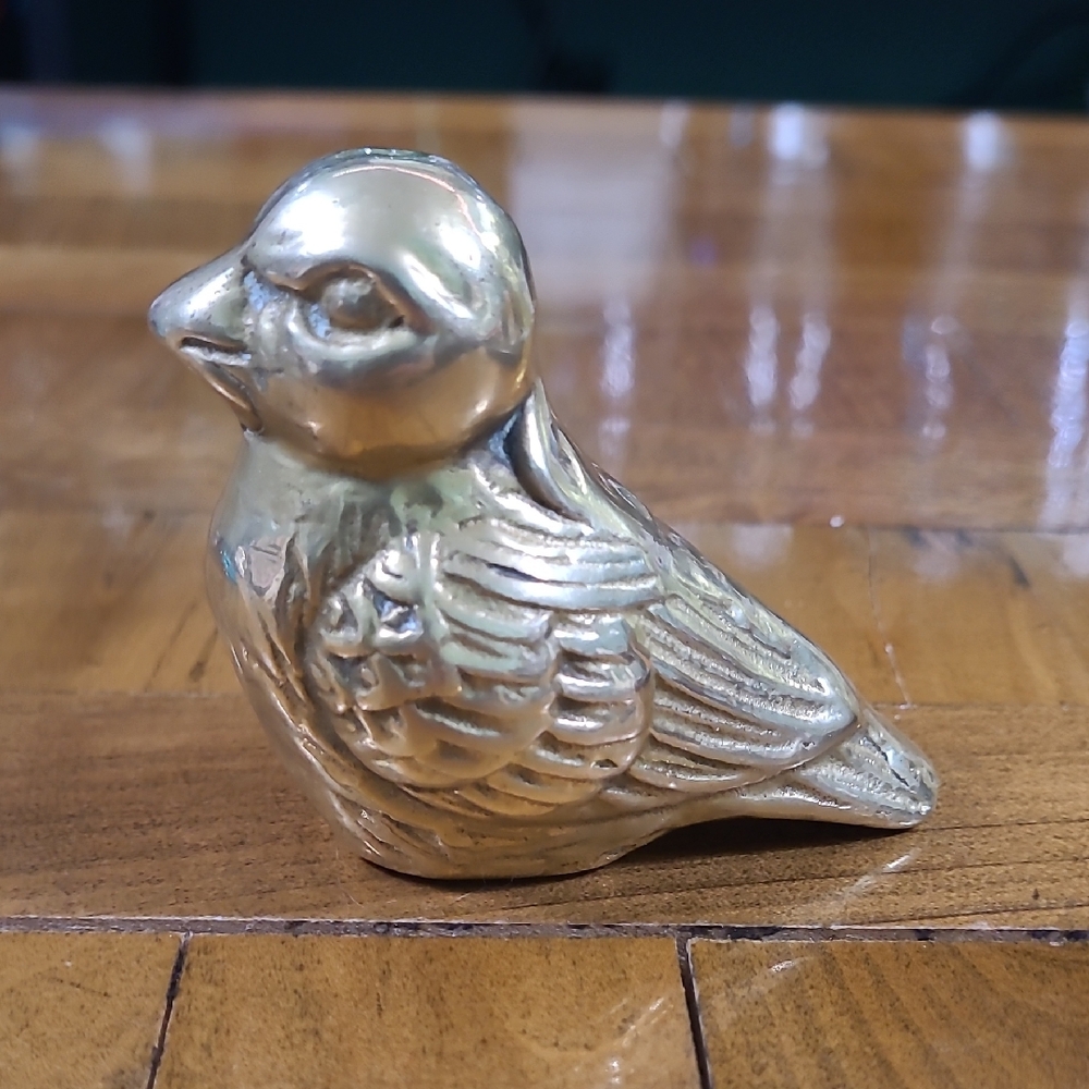 Vintage Brass Bird Figurine